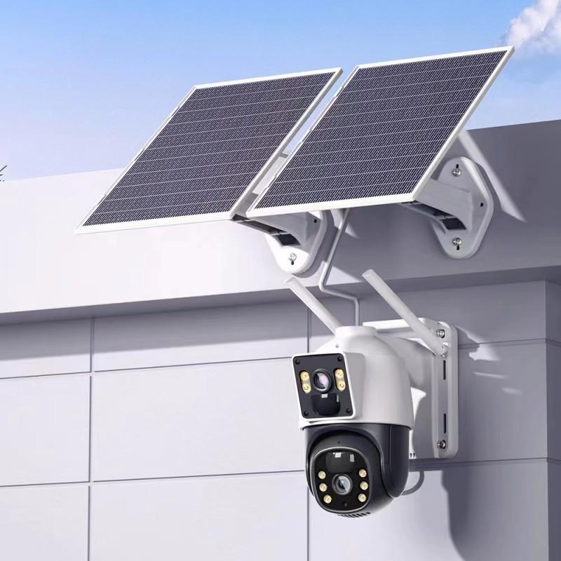 360° Solar-Powered Wireless Outdoor Security Camera for Orchards