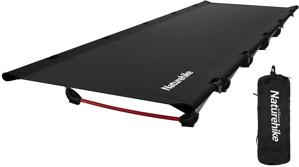 Naturehike Official Shop Outdoor Cot Foldable Ultra Load Capacity Easy to 7075 Aviation Easy to For Disaster Outdoor Storage Bag Included Bed, Cot,