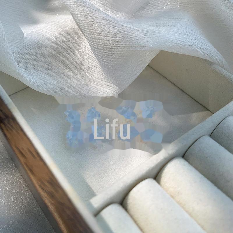 Blaue Kristall Luxus Blumenohrringe für Frauen - 2023 Trendiger High-End-Stil