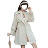 2025 Autumn Women's Petite French Trench Coat - British Style, Korean Version, Loose Fit