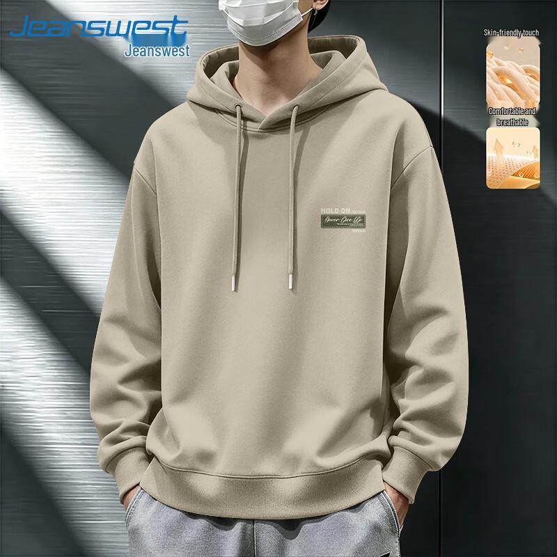 Jeanswest Men's Heavyweight Loose Fit Pullover Hoodie