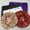 Custom Logo Soft Satin Hair Bonnet Silk Sleeping Cap Double Sided Bonnet