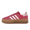 Adidas Gazelle Bold Wild Pink Gum Women Sneakers White Cloud-White Clear-Pink ID6997