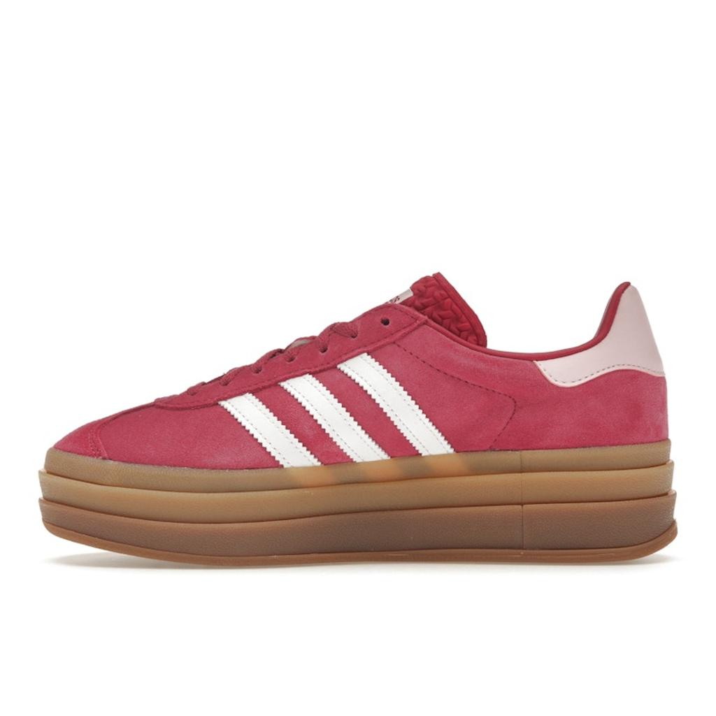 Adidas Gazelle Bold Wild Pink Gum Women Sneakers White Cloud-White Clear-Pink ID6997