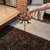 5 Claw Ground Plug Freestanding Birdbath Standing Bowl Bird Feeding Station  Outdoor Garden