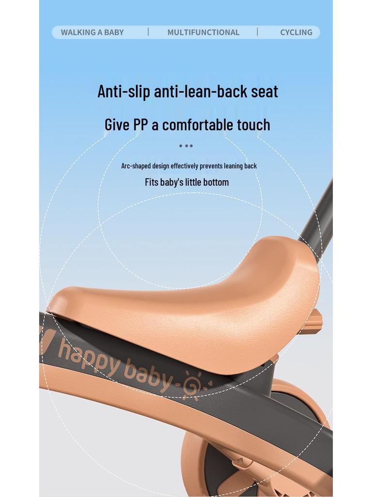 Multifunctional Children's Tricycle & Balance Bike with Music - Lightweight Outdoor Pedal Stroller