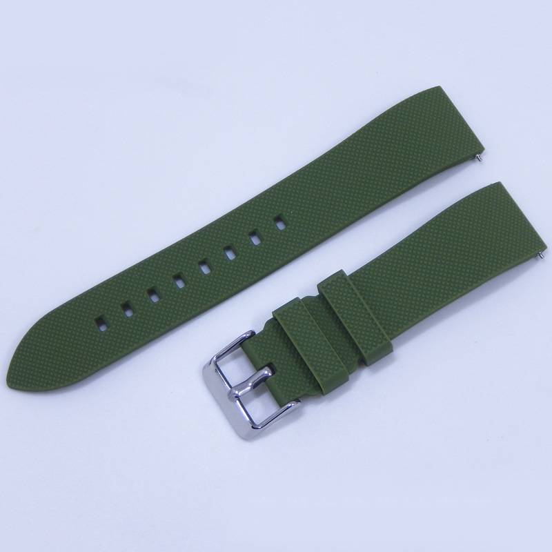 

Watch Sports Silicone Band 20mm Quick Release Men Women Fitness Accessories зелений