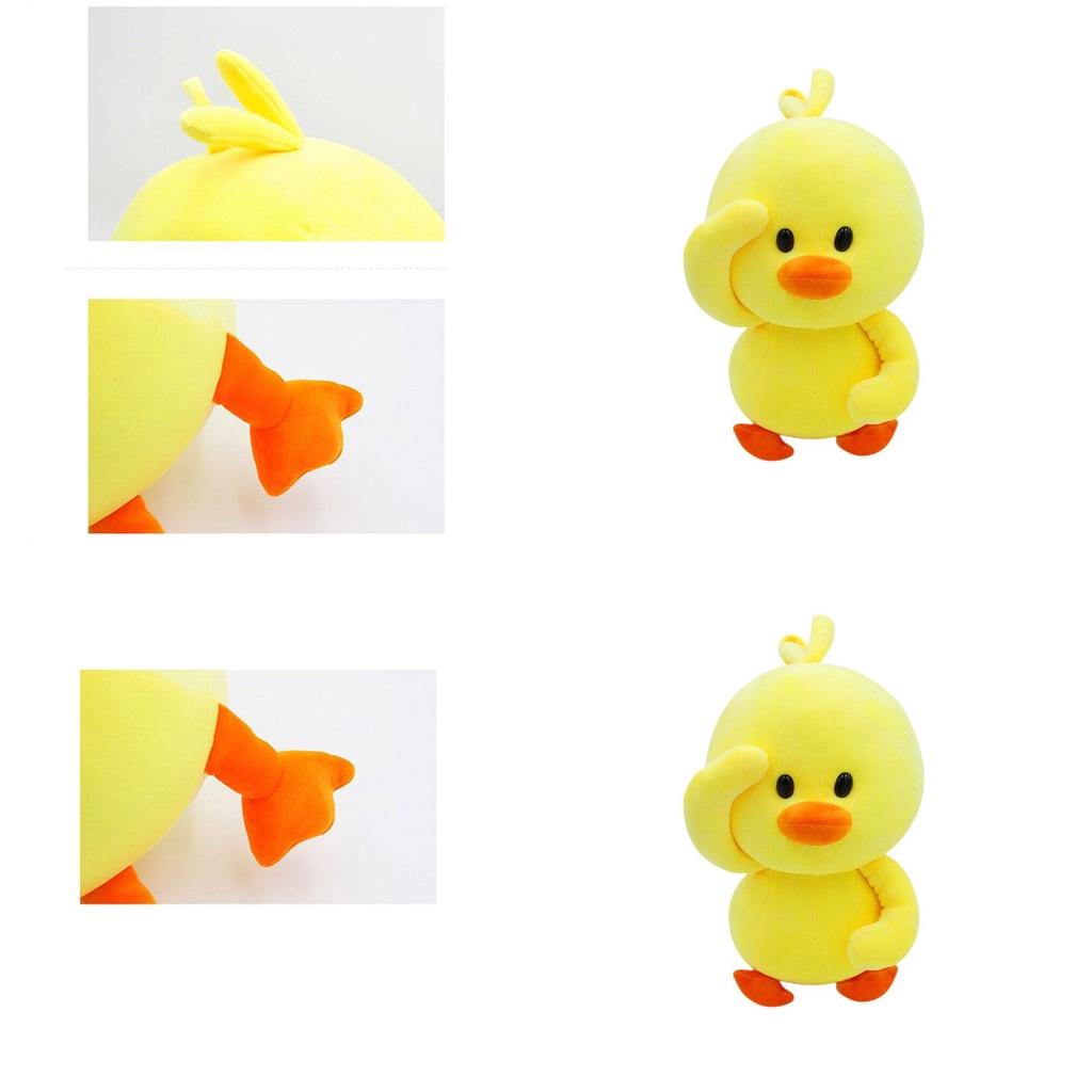 Cute Yellow Duck Plush Toy Adorable Stuffed Animal For Girls Duckling Doll Gift