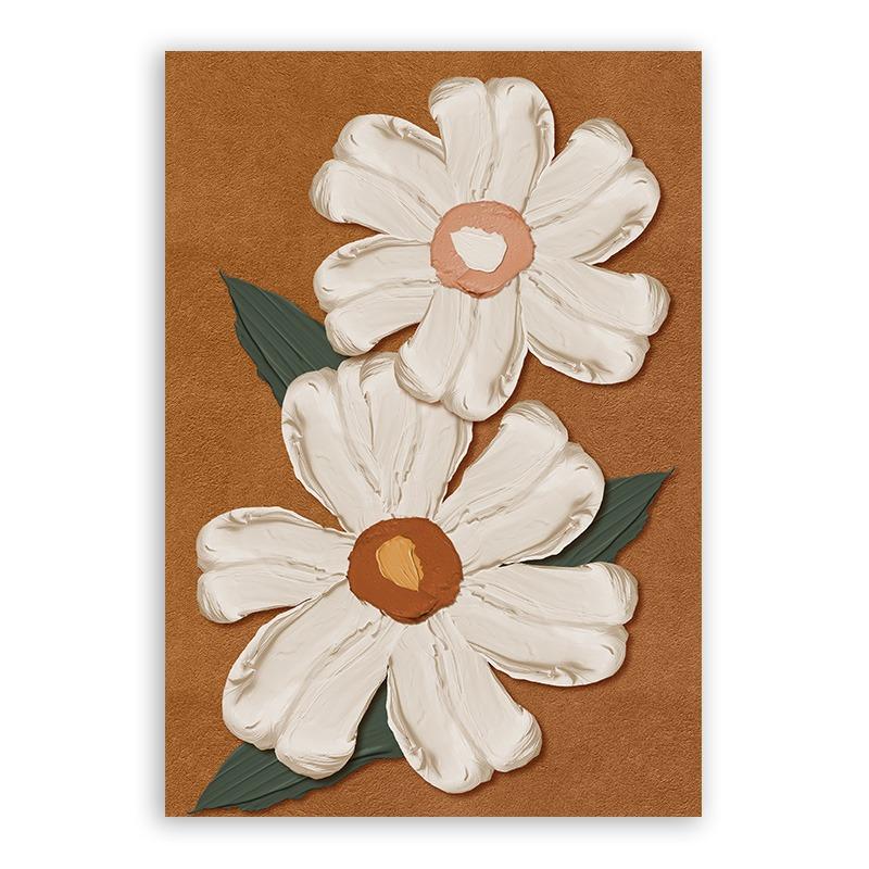 Vintage Bohemian Floral Canvas Painting Minimalistic Flower Market Posters and Print Pictures Living Room Wall Art Home Decor