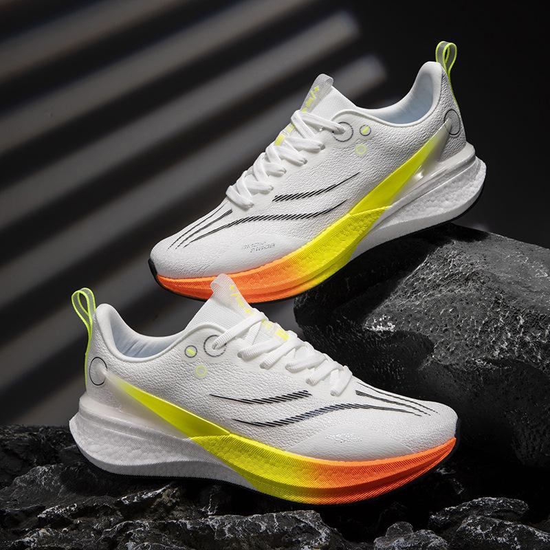Running Shoes, Sports Shoes, Racing Shock Absorption, Ultra-light Running Shoes, Boys and Teenagers, Students, Carbon Board Racing, Breathable, Fly-w