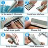 1-7Pcs Sharpening Stone Knife Sharpener Grit240-8000# Whetstone Professional Grindstone Set Wood Base Angle guide Polishing Set