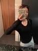 Spring & Autumn Korean U-Neck Knitwear: Slim Fit, Long Sleeve, Soft Base Layer Top