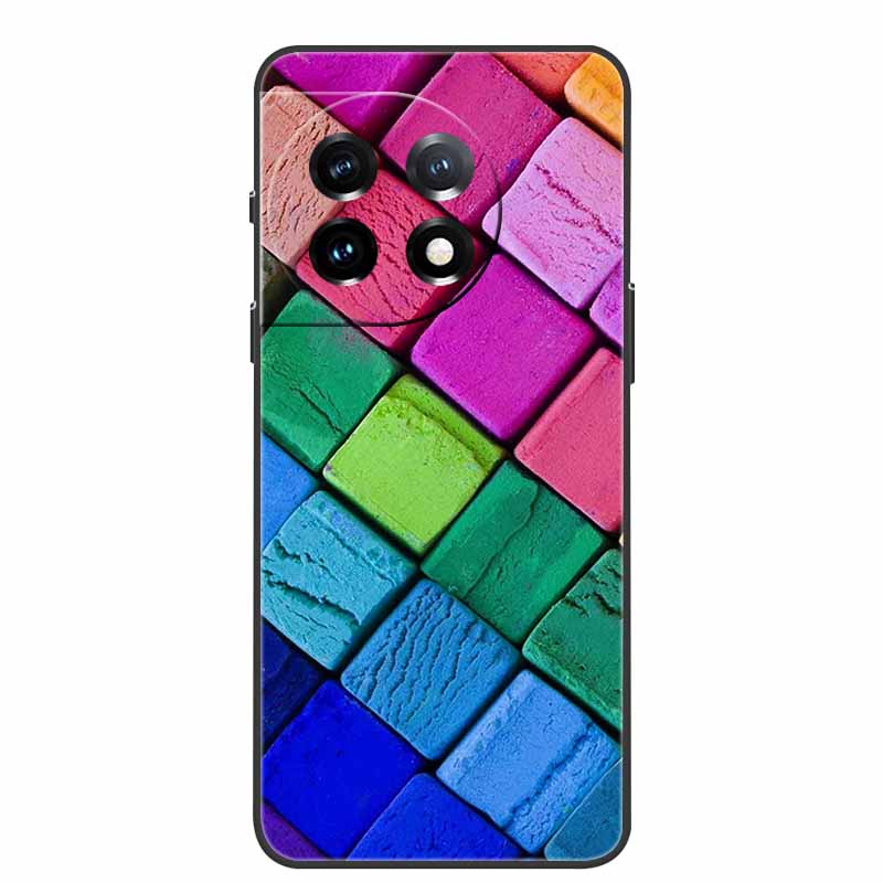 For One Plus 11 Case Marbled Granite Stone Texture Phone Cases for Oneplus 11R Shockproof Soft Cover on for Oneplus11 5G Silicon