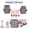 50A 600V Male/Female Connector for Electric Vehicle Battery Waterproof and Straight Cable for High Power Applications