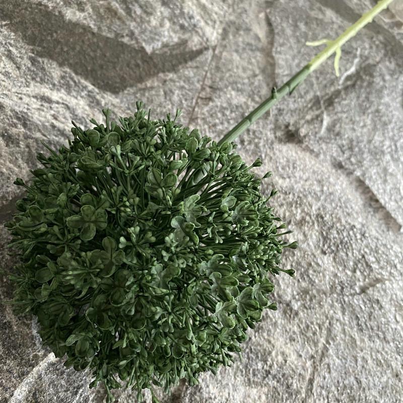 

Artificial Allium Giganteum Plant Bouquet With Durable Plastic Material For Home And Photography Dark Green