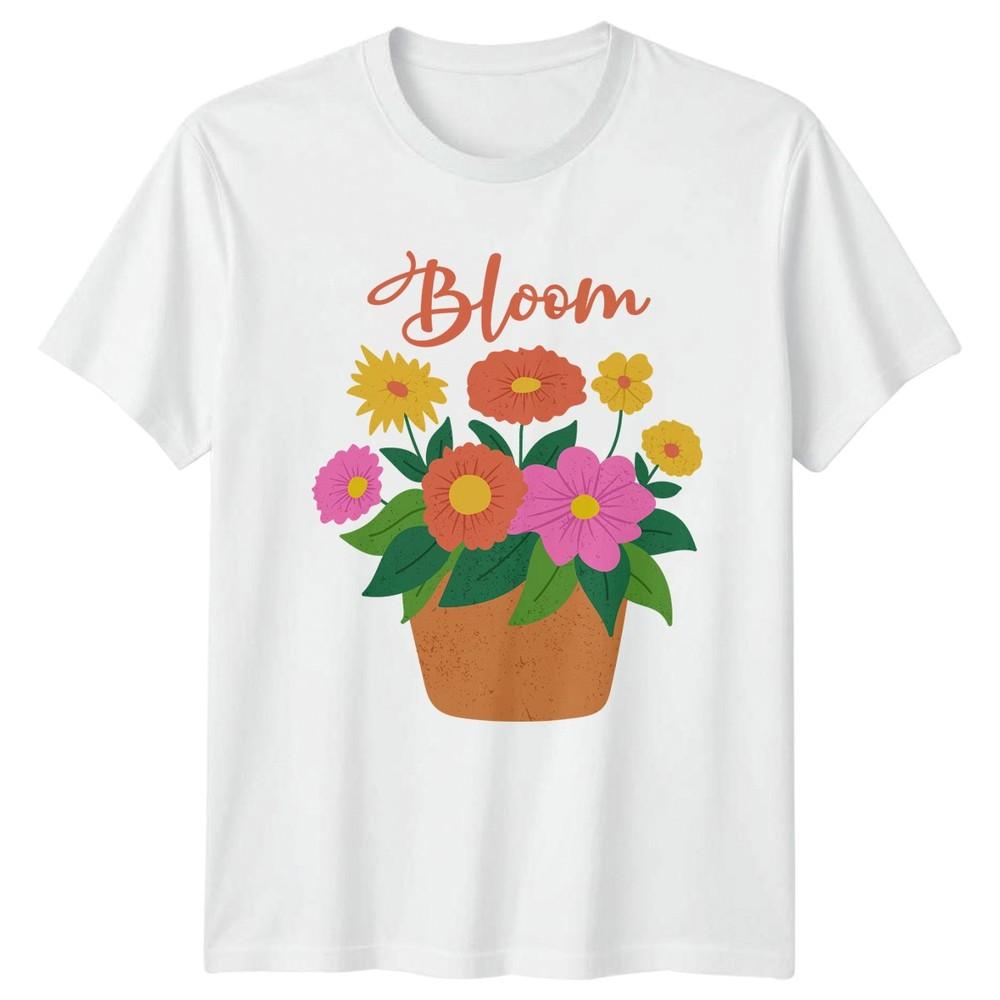 Bloom TShirt Botanical Art Floral Gardening Birthday Gift For Him And Her S