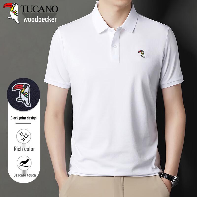 

TUCANO Men s Business Casual Short Sleeve Polo T-Shirt 4XL
