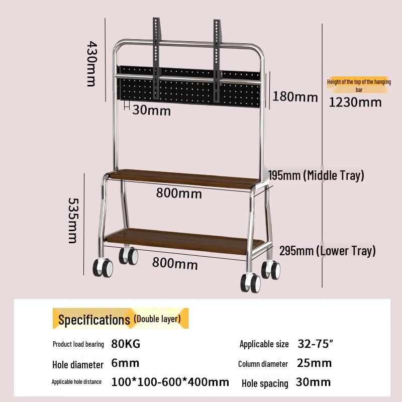 ProPre Universal Mobile TV Floor Stand