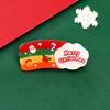 Xmas Acrylic Hair Clip Cartoon Christmas Hair Clip Gift Snowman Side Clip  Party