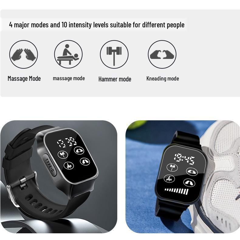 Life Waterproof EMS Microcurrent Pulse Massage Smartwatch