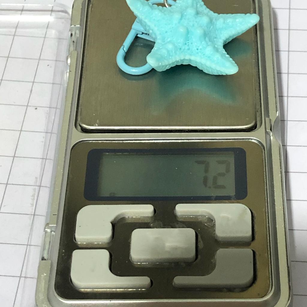 Colorful Starfish Keyring Sea Star Shaped Keychain Handmade Pentagrams Pendant Key Chain Handmade Bag Accessories