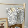 Flying sleeve gauze pet clothes cotton loungewear small dog puppy dog autumn and winter clothing warm kitten cat clothes