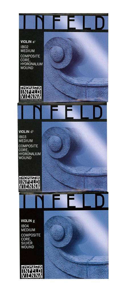 INFELD BLUE 44 Violin Strings A, D, G Set