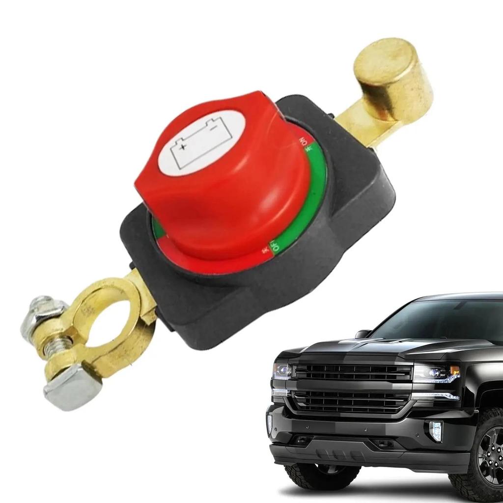 Universal Pure Brass Car Battery Disconnect Switch for 12V-48V Trucks & Automobiles