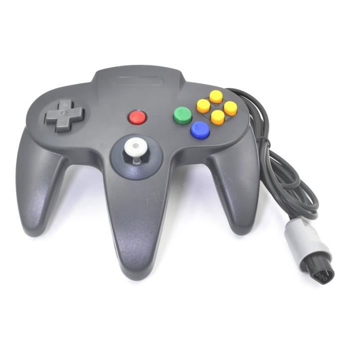 Manette de jeu - Nintendo - N64 - Câble long 180cm - 14 boutons - Filaire