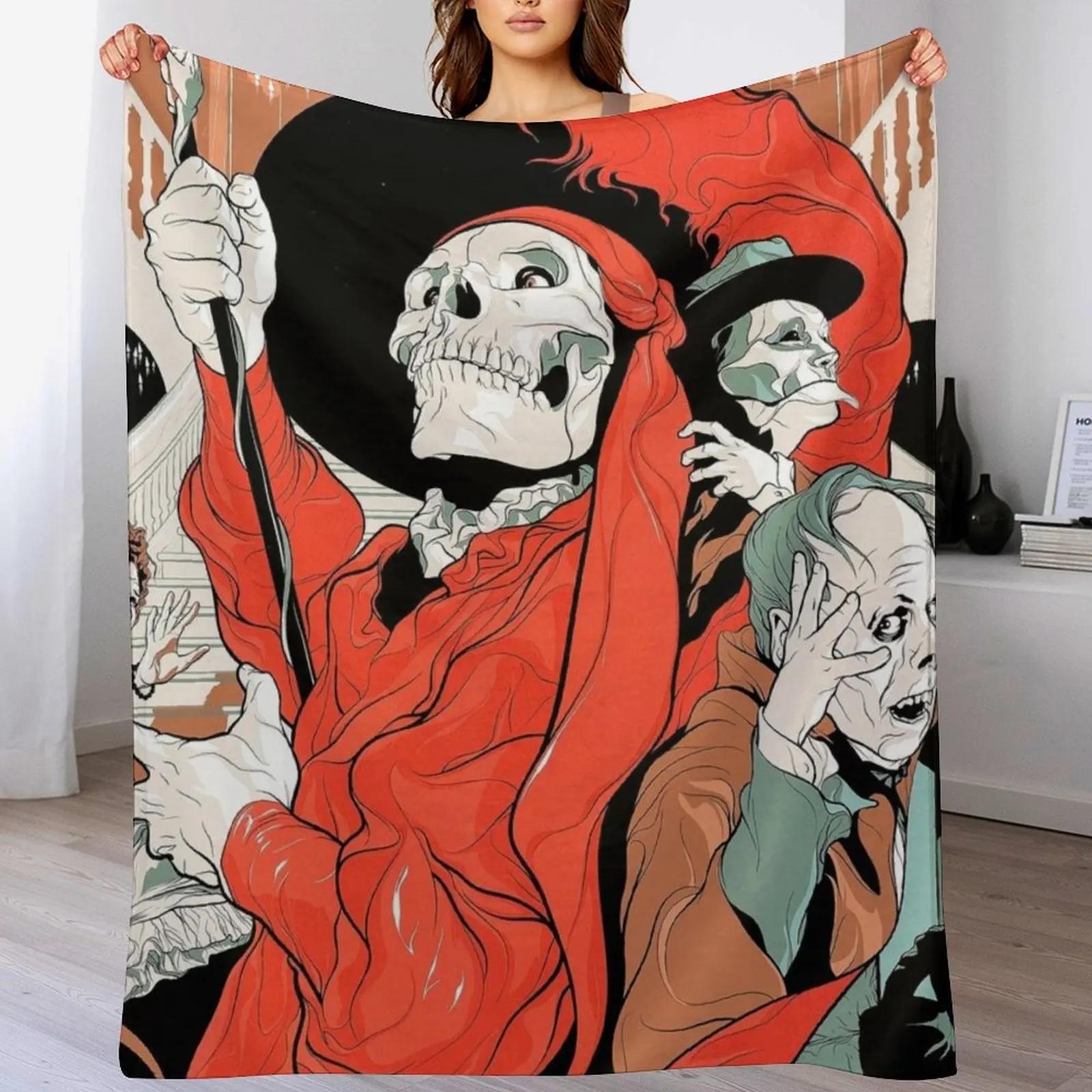 The Phantom Of The Opera Lon Cheney The Nu Retro Poster Throw Blanket No Pilling Soft Warm Blanket for Bed 102x76cm(40x30in)