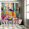 MATISSE Artistic Waterproof Shower Curtain Heat Resistant Machine Washable Non-Transparent 180x180cm