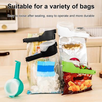 4Pcs Sealing Clamp Bag Clips mit Ausgießer Food Grade Candy Bag