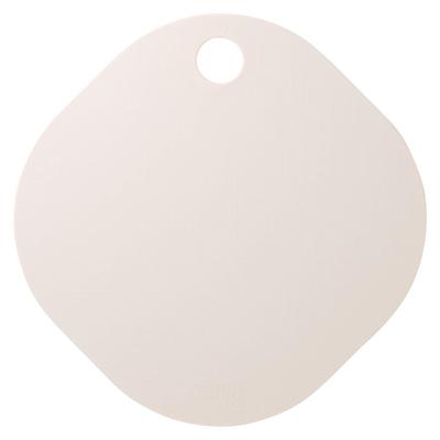 Skärbräda Nikii Beige 1 st Bredd x Djup x Tjocklek Skärbräda Tillverkad i Japan Tål maskindisk Antibakteriell Liten Mini Skärbräda Rund