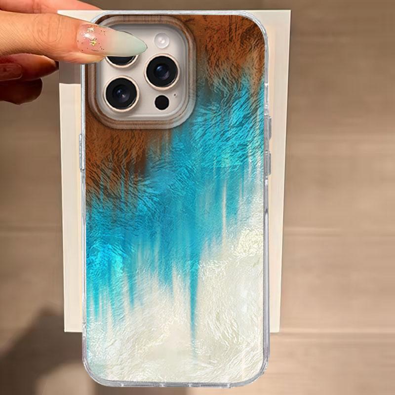 Case For IPhone 16 15 13 Plus Pro Max 7 14 Pro Max 5G Phone Cover Advanced Retro Texture Gradient Fashion For IPhone 16e TPU Bag