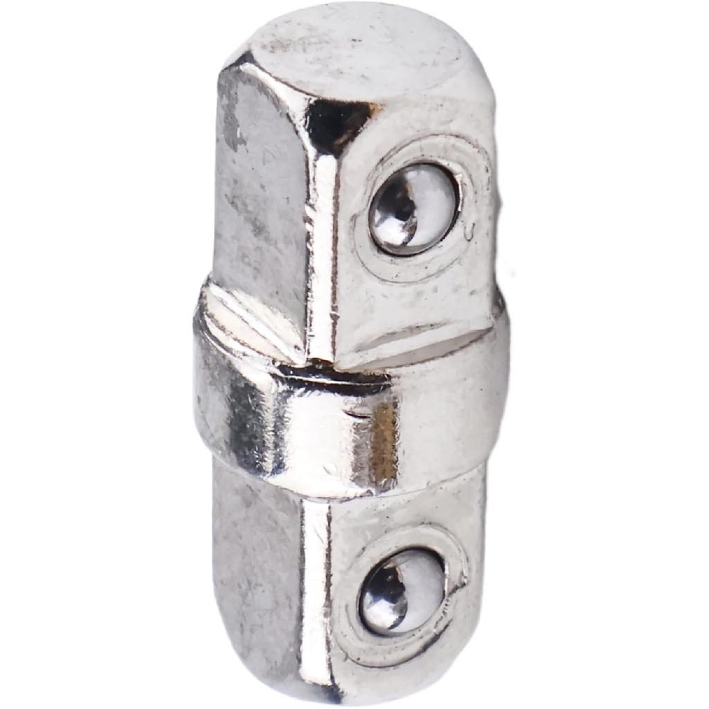 3/8'' Double Head Socket Sleeve Adapter Hexagonal Connector Socket Compatible With Square Head Electric Wrench Extension Rod