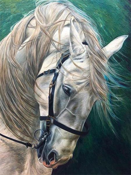Diamond Art Painting Horse Full Round Embroidery Mosaic Animal Handmade Home Decor