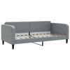 VidaXL Daybed with Mattress Light Grey 90x200 Cm Fabric 3196798