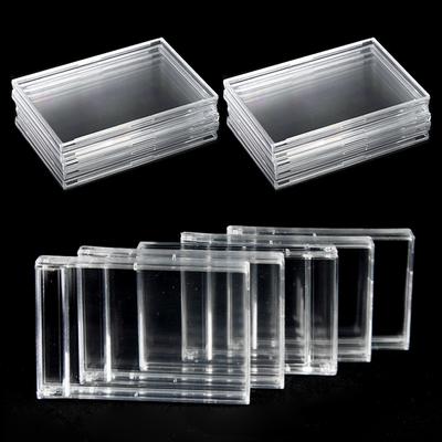 3/6/9pcs Acrylic Card Case Idol Photo & Game Card Polaroid Photo Laminated Highly Transparent Hard Brick Displaying Decor XJM