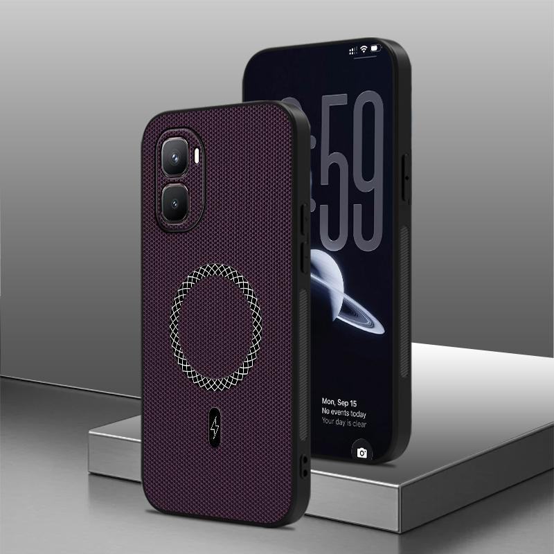 Pro Infinix GT 50 Pro Pouzdro Luxusní Magnetické Matné Šetrné k Pokožce PU Kožené Kryt Nárazuvzdorné Pro Magsafe Bezdrátové Nabíjení Funda