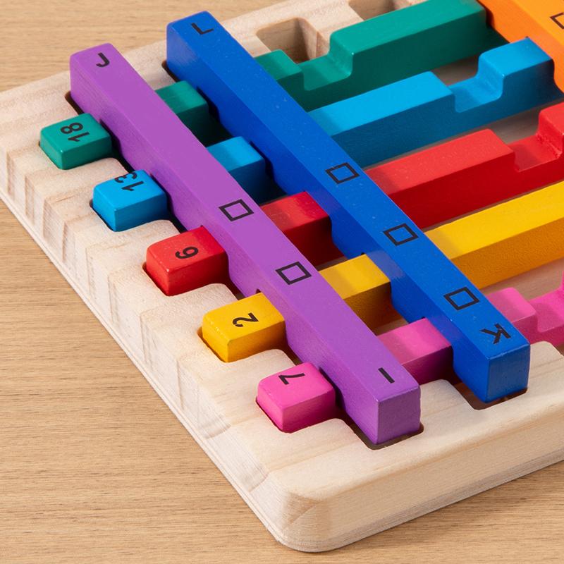Tyčinkové puzzle Hračky Montessori výukové pomůcky Učení matematiky Hra na párování barev Vzdělávací hračky pro děti Děti