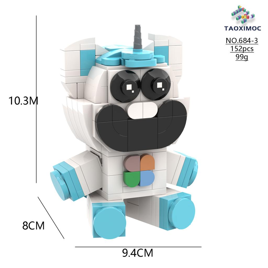 2024 Smiling Critters Children's Block Plastic Game Designer for Teens and Children