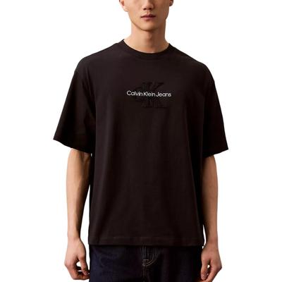 Soft Breathable Loose Fit Crew Neck Short Sleeve T-Shirt Unisex Tops Black 40EM233-001