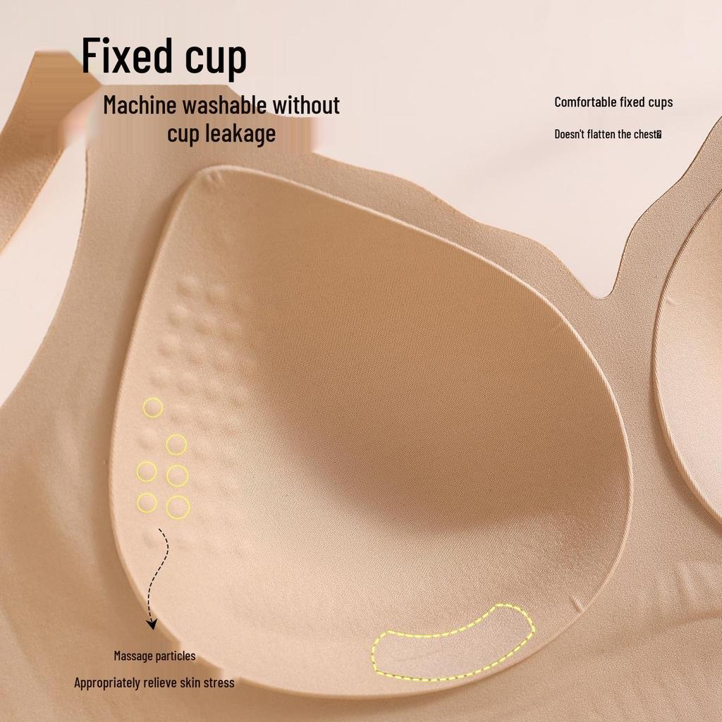 Seamless Push-Up Bra for Women - Anti-Sagging, Comfortable Fit, Side Support, Minimizing Effect.