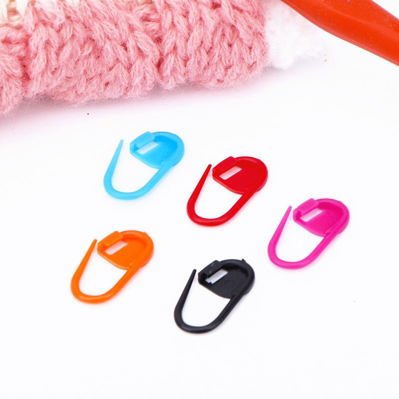 1 Set Mix Color Knitting Cilps Stitch Needle Markers Locking Holder Crochet Plastic