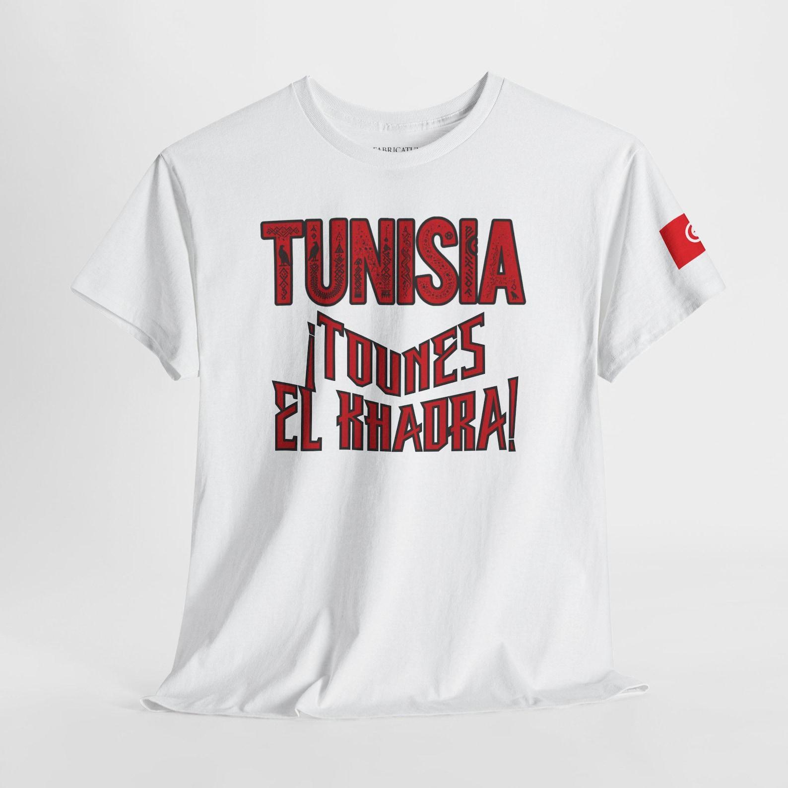 Tunisia Football Fan Tee | Tounes El Khadra Graphic Soccer Shirt 2XL