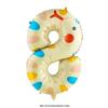 Cartoon Animal Number Balloons for Baby's 1st Birthday or 100 Days Celebration Photo Table