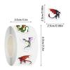 500 Sheets/Roll Dragon Sticker: Notebook & Phone Decoration