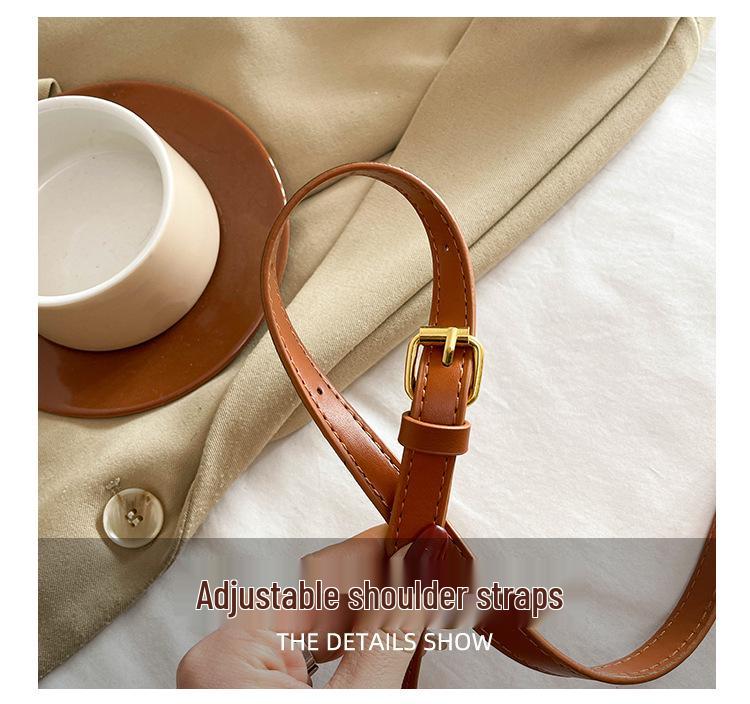 Retro Color Block Women's Shoulder & Crossbody Bag - Light Luxury Small Square Handbag