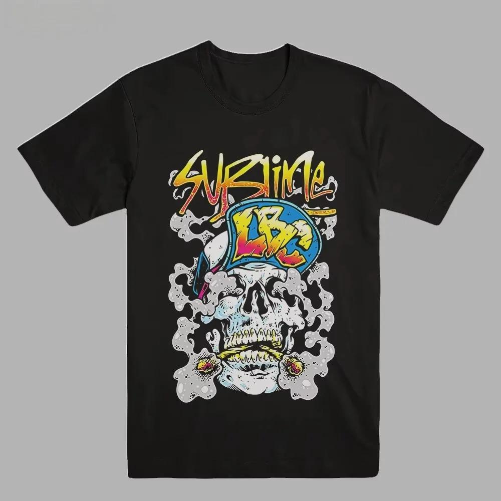 Camiseta SUBLIME Banda SKA Punk Rock Hip Hop Americano Manga Corta 2026 Algodón Cuello Redondo Top de Verano Nuevo Camiseta para Hombre