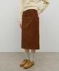 Malittepeulangsowajeobeo W Classic Corduroy Midi Skirt Brown